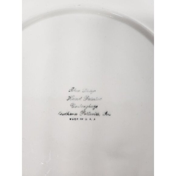 Vintage Southern Potteries by Blue Ridge Rock Rose Serving Platter Round Ceramic - Picture 4 of 6